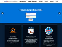 Tablet Screenshot of fussballcamps.de